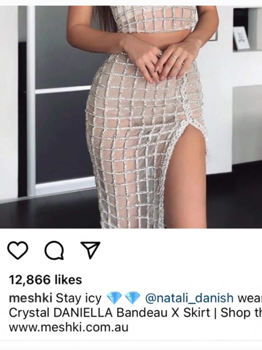 Meshki diamante skirt - Daniella